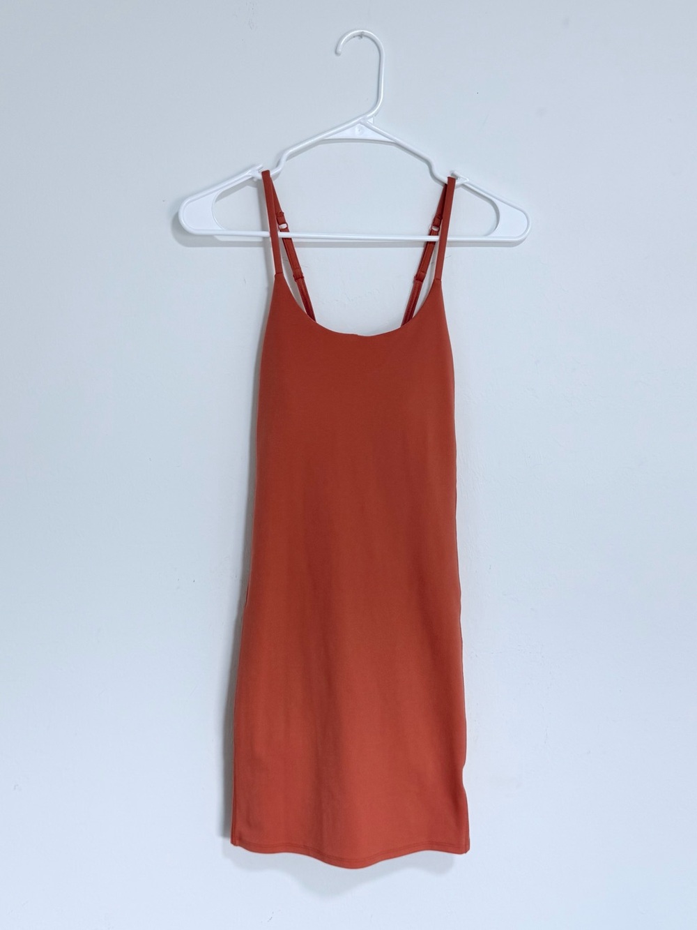 Athleta Girl Orange Tank Active Athletic Dress with Built in Shorts and Pocket
